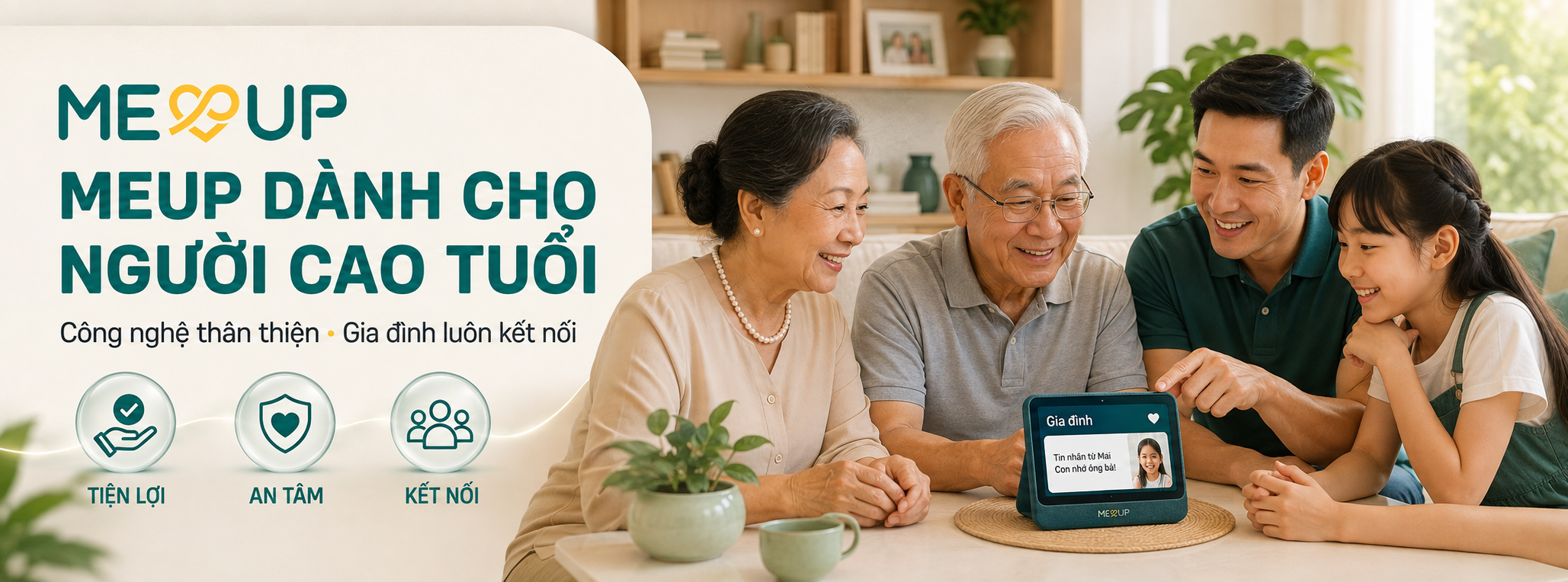 Meup đồng hành cùng người cao tuổi